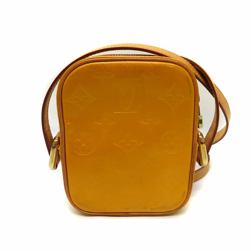 LOUIS VUITTON Christie Monogram Vernis Jaune Yellow Shoulder Bag